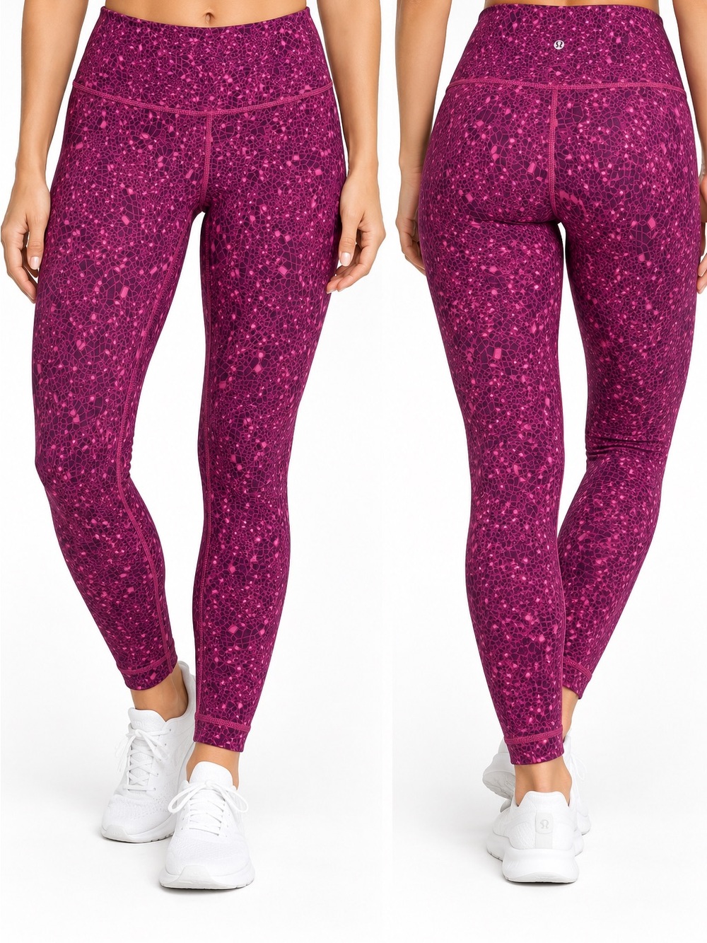 lululemon athletica Magenta Star-Print High-Rise Leggings size 8